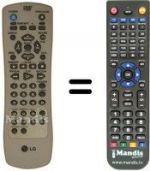 Télécommande équivalente LG DR-4810