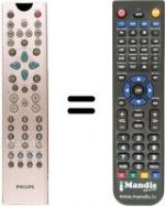 Télécommande équivalente Aristona DVD R 1000