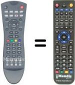 Télécommande équivalente Vestel STM 300 HD