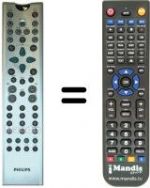 Télécommande équivalente Aristona DVD 1010