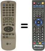 Télécommande équivalente LG DVD 4730