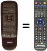 Télécommande équivalente Yamaha DVD S700