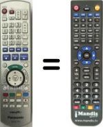 Télécommande équivalente National DMRE-X75 EB