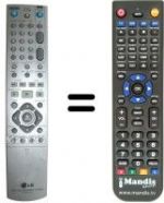 Télécommande équivalente LG RH-7900 H