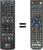Télécommande équivalente LG DVT 699 H