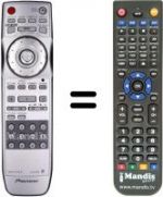 Télécommande équivalente Pioneer DV 668AV