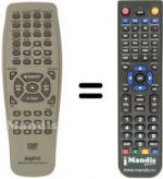 Télécommande équivalente Sanyo SL 20
