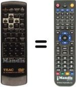Télécommande équivalente TEAK DV-H500