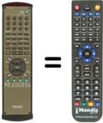 Télécommande équivalente TEAK DV-50