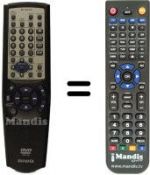 Télécommande équivalente Aiwa XD-DV290