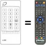 Télécommande équivalente Kathrein UFD 81