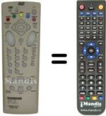 Télécommande équivalente Teleavia DTH 210