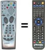 Télécommande équivalente Teleavia DTH 5400