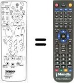 Télécommande équivalente Hifivox DTH 3600