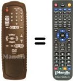 Télécommande équivalente Hifivox DVD 400 SA