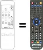 Télécommande équivalente Amstrad STR 250 E / T