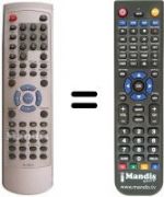 Télécommande équivalente Medion MD 80120