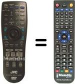 Télécommande équivalente JVC XV-D701