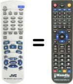 Télécommande équivalente JVC XV-S40