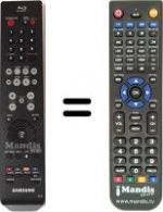 Télécommande équivalente Samsung BD P-2500