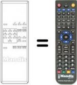 Télécommande équivalente Pace SR 640