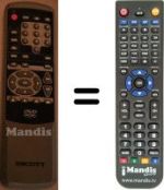 Télécommande équivalente Scott DSX 510