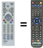 Télécommande équivalente Thomson DTH 4200