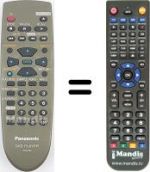 Télécommande équivalente National DVD RV 60
