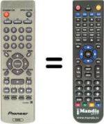 Télécommande équivalente Pioneer DV 550