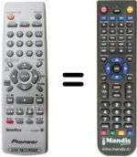 Télécommande équivalente Pioneer DVR 230 S