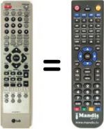 Télécommande équivalente LG LH-W 360