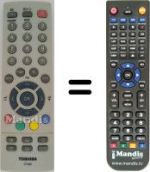 Télécommande équivalente Toshiba 14N21D2
