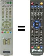 Télécommande équivalente Sony RM-X800