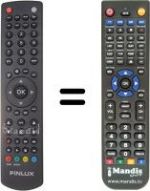 Télécommande équivalente Finlux 22FLD850VHU
