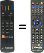 Télécommande équivalente Thomson 72DR60L