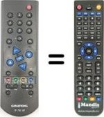 Télécommande équivalente Grundig STR6122TWIN