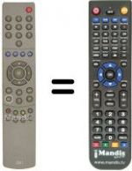 Télécommande équivalente Sinudyne 29F2A