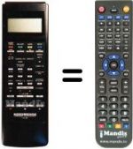 Télécommande équivalente NordMende V1200E