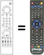 Télécommande équivalente REMCON448