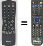 Télécommande équivalente Philips AS540
