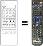Télécommande équivalente Akai CT407
