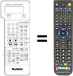 Télécommande équivalente LG 597-080E