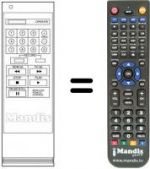 Télécommande équivalente LG GHV8210