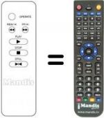 Télécommande équivalente Irradio VL210TC