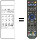 Télécommande équivalente Audiosonic KBB1574