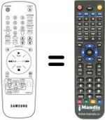 Télécommande équivalente Samsung SV600XH