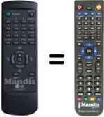 Télécommande équivalente LG 6710V00017F