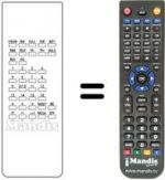 Télécommande équivalente Hitachi C2069H