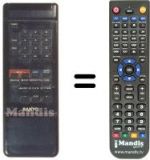 Télécommande équivalente Sanyo VHR3400I