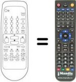 Télécommande équivalente SCHNEIDER SVC298